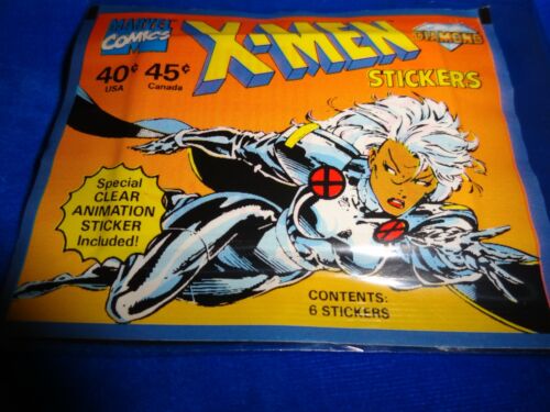 1996 Diamond Comic Marvel Comics X-Men Autocollants Pack  - Photo 1/2