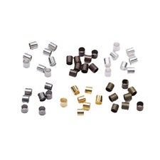 2000pcs Brass Tube Crimp End Beads 2mm Pick Your Colour