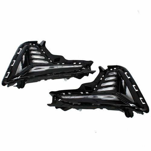 LED Daytime Running Light DRL Fog Lights For 2018 2019 Hyundai Sonata Left&Right - Picture 20 of 21