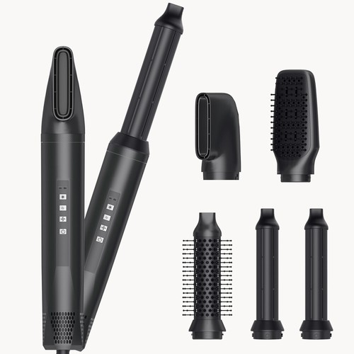 Warmluftbürste Föhnbürste Fönbürste Lockenstab Hairstyler Lockenwickler 5-IN-1 - Bild 17 von 21