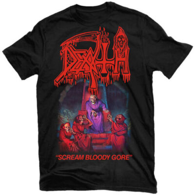 DEATH Scream Bloody Gore T-Shirt NEW bLACK