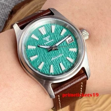 Tandorio Fashion 36mm Steel Automatic Watch for Men Lady NH35 Date Sapphire Lume