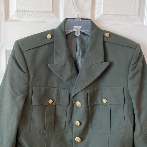 Ejército de los Estados Unidos Para Hombres 40R Poli Lana Chaqueta Uniforme Verde Ejército DSCP Uniart Corp - Imagen 4 de 15