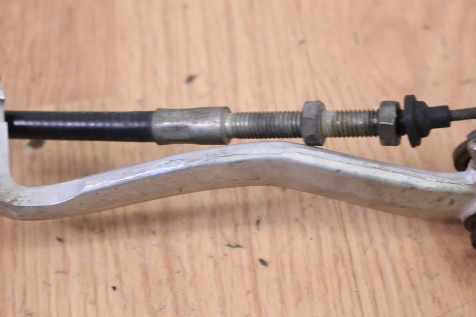 Honda CR125 1974 palanca de freno trasero cable de freno brazo de freno Foto 4 de 4