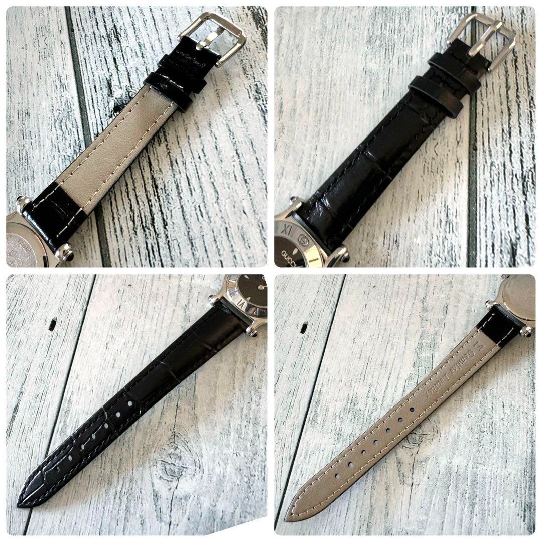 ト*ィ様 美品GUCCIビンテージ時計希少モデル6500 L GUCCI 6500L watch black silver Used From Japan Check