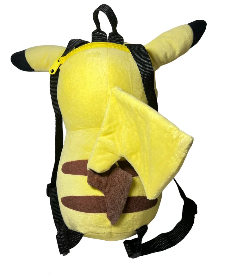 "Mochila de Peluche Pikachu Pokemon 14"" Correas Ajustables 2016 Nintendo Oficial" Foto 3 de 4