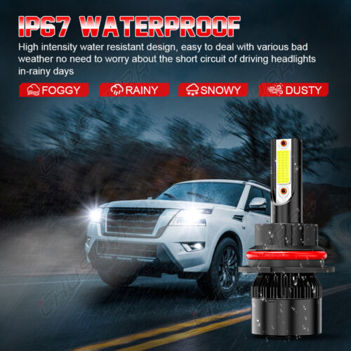 For Dodge Durango 2001-2003 4X 6000K LED Headlight Hi/Lo Beam + Fog Light Bulbs - Picture 7 of 20