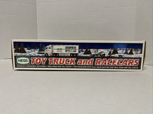 HESS 2003 Toy Truck and Race Cars Lights & Sound New In The Box - Picture 2 of 8
