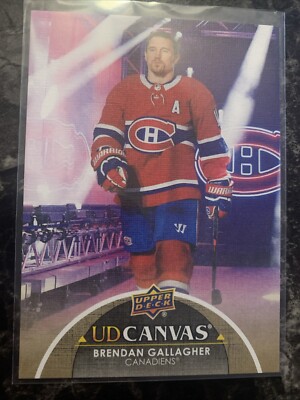Brendan Gallagher  2021-22 upper deck hockey Canvas C162