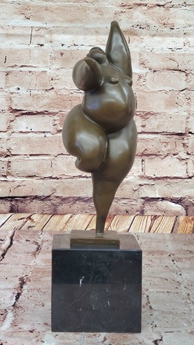 Voluptuous Curvy Nude Female Figure Modern Art Bronze Sculpture Statue by Milo - Picture 4 of 10