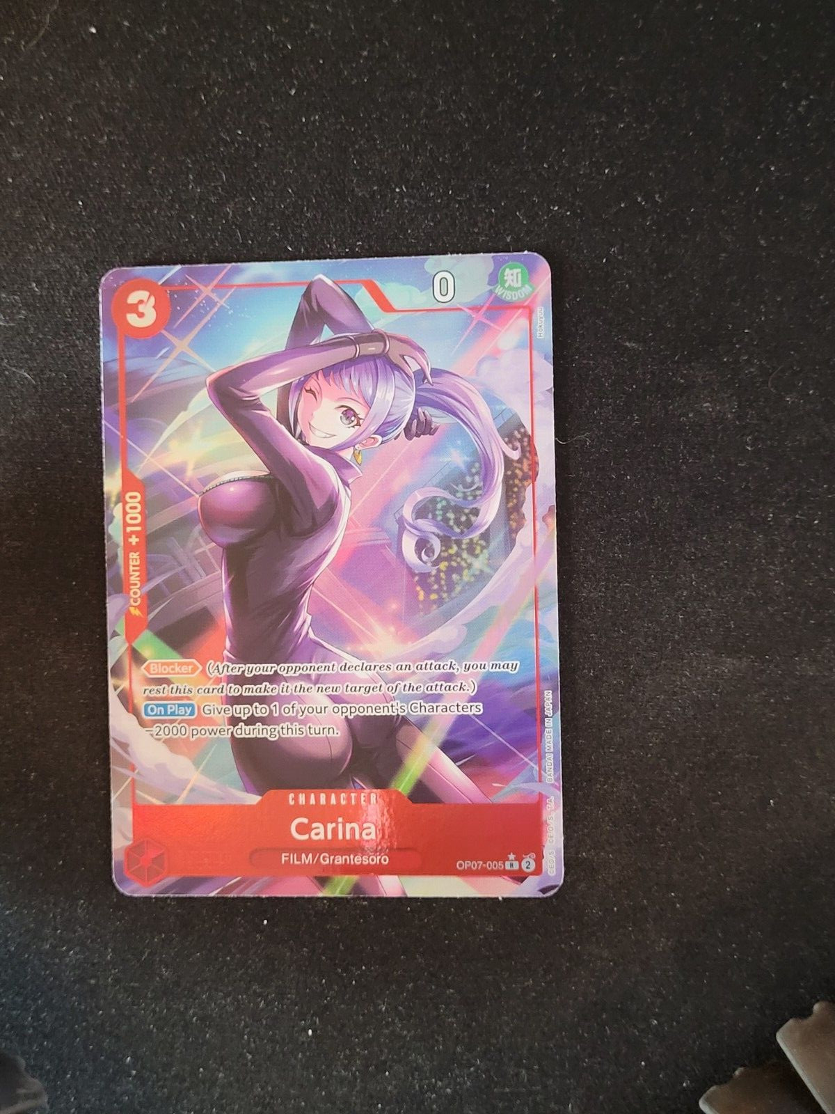 OP07-005 Carina Rare Alt Art One Piece 500 Years In The Future TCG English