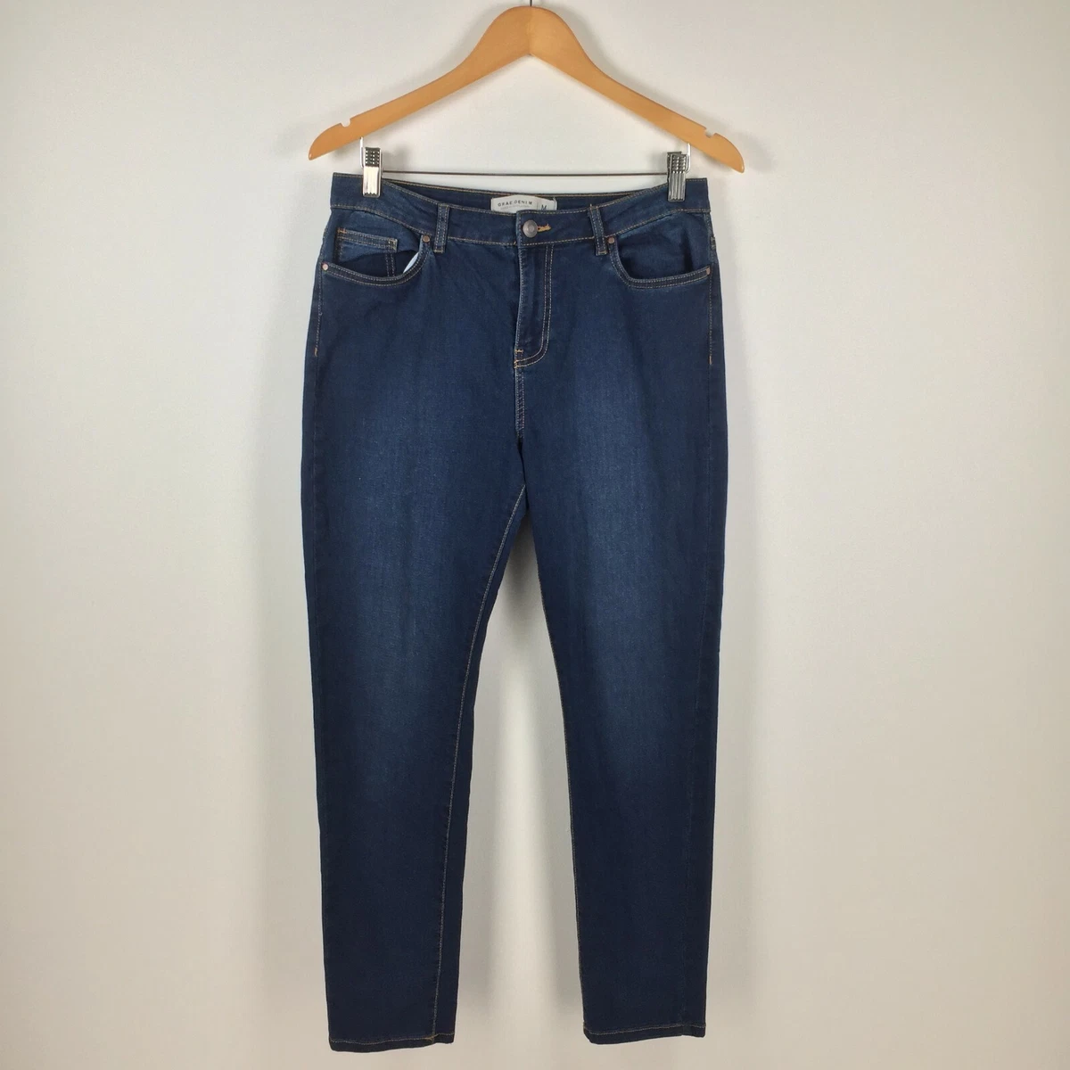 Suzanne Grae Womens Denim Jeggings Size M Blue Skinny Leg Cotton