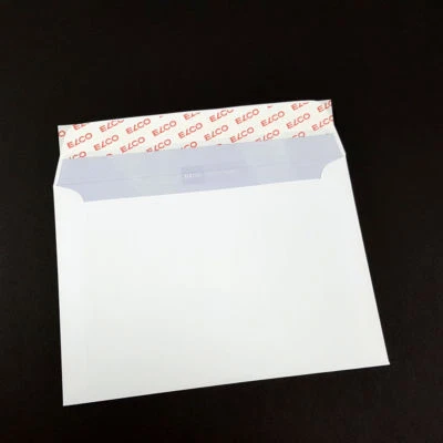 25 Elco Business Briefumschläge B6 125x176mm Weiß Innen grau haftklebend 12,5x17