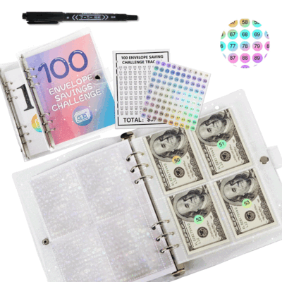 100 Envelope Challenge Binder Money Saving Challenges Budget