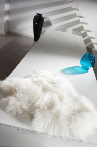Natural Genuine Icelandic Sheepskin Long-Haired Quality Rugs SET OF 2 NEW - Picture 5 of 8