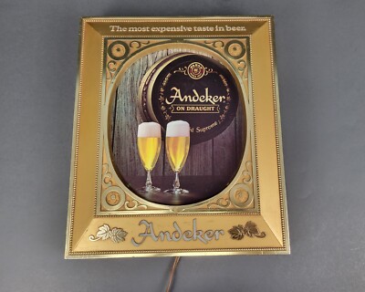 パブスト　ANDEKER 電飾 VINTAGE PABST ANDEKER OF AMERICA THE BEER SUPREME LIGHT UP SIGN 10