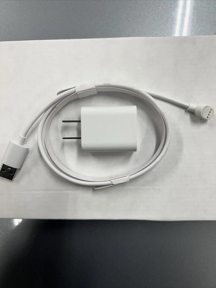 Google Nest Camera Charging Cable With A/C Block (Original/Genuine) 3FT.