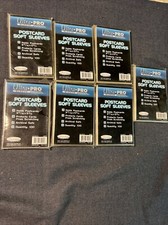 7 Ultra Pro Postcard Soft Sleeves 100ct Ultra Clear
