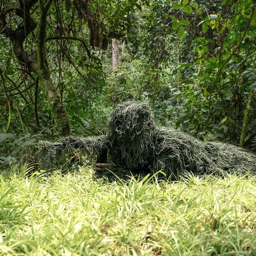 MOPHOTO 3D Camouflage Ghillie Suit Jungle Woodland Sniper Hunting Camo Apparel - 第 30/54 張圖片