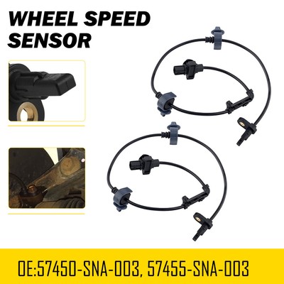 2PCS Front ABS Wheel Speed Sensor For 2006-2011 Honda Civic LX DXc DX-G 1.8L EAW