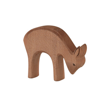 Reh fressend - Ostheimer 15303 Holzfigur NEU