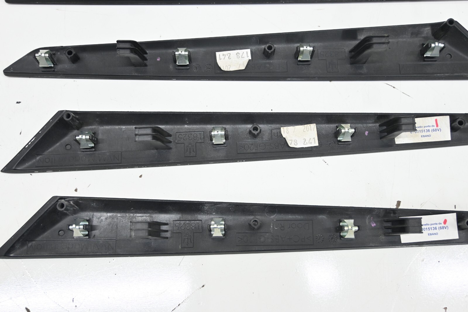⭐ 14-21 Maserati Ghibli Front & Rear Interior Dash Wood Grain Trim Set Panel Oem