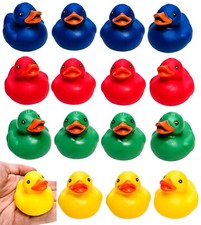 Classic Colorful Floating Rubber Ducks 12 Pack Bath Tub Toys Jeep Duck Ducking