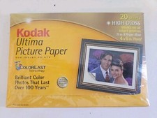 Kodak Ultima Picture Paper 20 Sheets High Gloss 4x6 for Inkjet Printer Colorlast