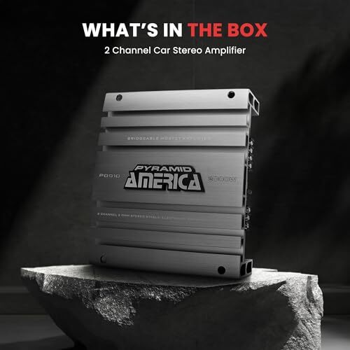 Pyramid 2000W 2 Channel Car Audio Power Bridgeable Mosfet Amplifier, PB918 - Picture 2 of 12