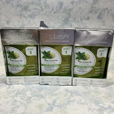 BareLuxury 4-in-1 Complete Pedicure & Manicure Ginger/ Green Tea Detox- Lot of 3