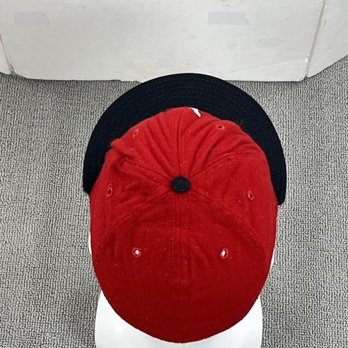 VINTAGE Indianapolis Indians Hat New Era Size 6 7/8 Fitted Cap Wool 90s USA Made - Picture 5 of 9