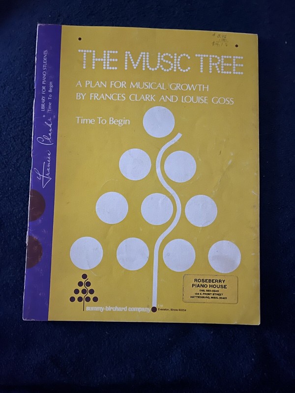 Vintage 1973 Frances Clark The Music Tree A Plan For Musical Growth Piano Book