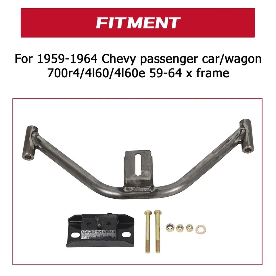 For 1959-1964 Chevy Impala Car Transmission Crossmember Conversion To 700R4/4L60 - Image 4 of 4