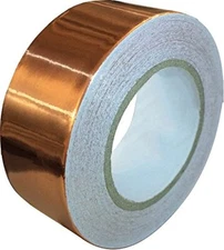 Copper Tape Conductive Adhesive 1"x 66 ft for EMI Shielding, Guitar, Electrical