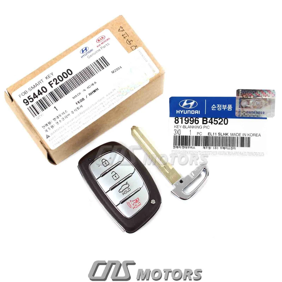 ⭐GENUINE⭐ FOB Smart Key Remote & Blank for 2017-2018 Hyundai Elantra 95440F2000 Foto 4 de 4