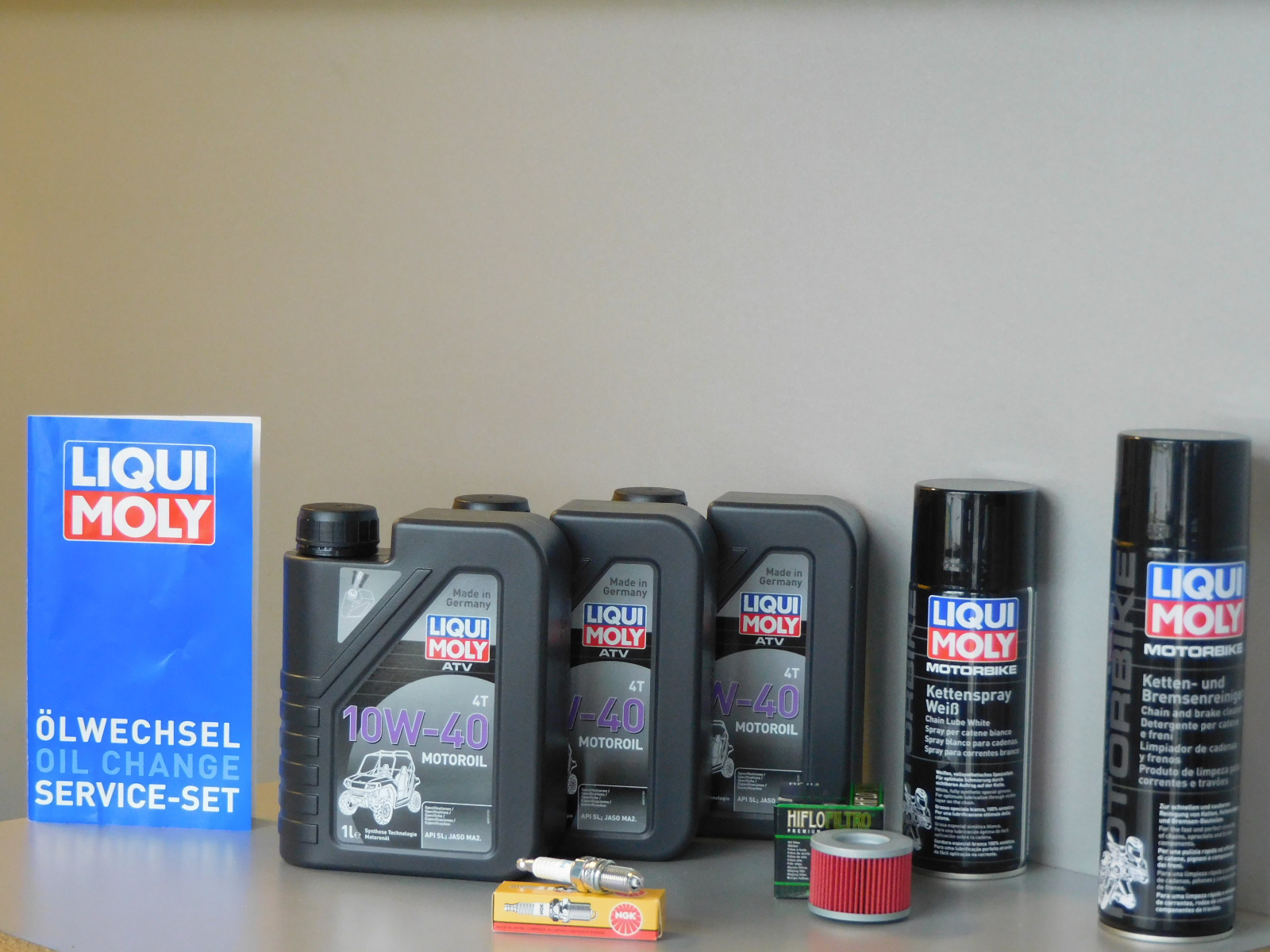 Maintenance Set Quad ATV Adly Hurricane 450 Inspection Oil Spark Plug Filter