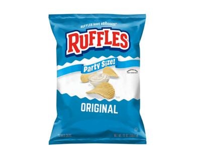 Ruffles Original Flavor Potato Snack Chips,Party Size, 13 oz Bag