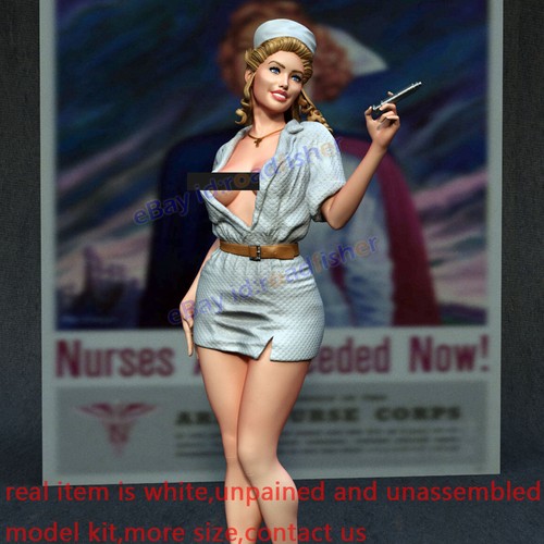 Pin-Up Nurse Woman 1/3 Model Kit Unpainted Unassembled 60cmH NSFW 3D Printing GK - Picture 4 of 5
