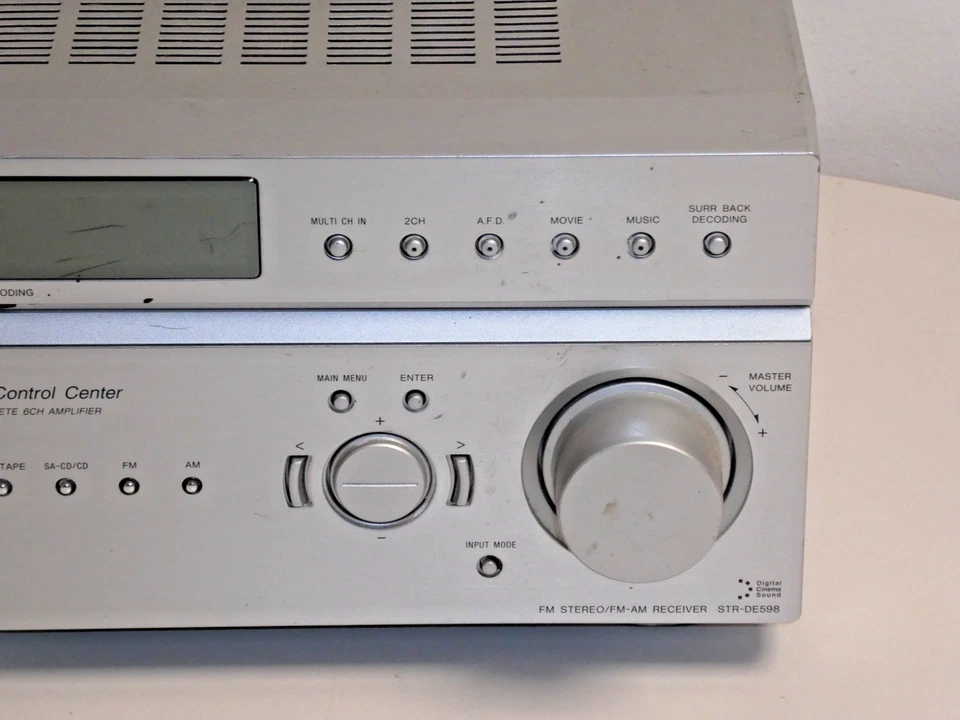 Sony STR-DE598 6.1 Dolby Digital DTS AV-Receiver in Silber, 2 Jahre Garantie - Bild 4 von 4