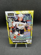 2023-25 O-Pee-Chee Platinum Trevor Zegras Neon Yellow Surge #4 Anaheim Ducks
