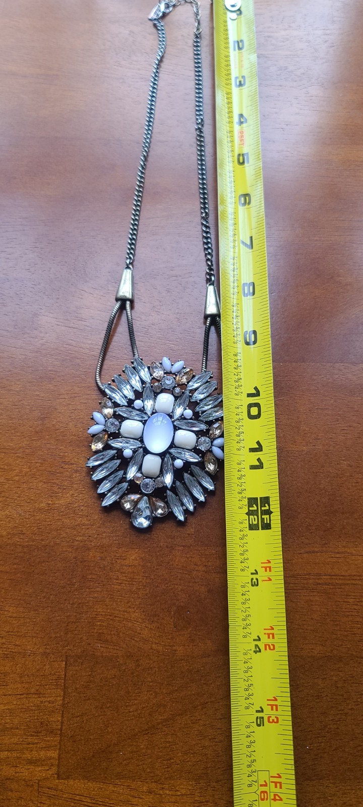 Sugarfix Rhinestone Necklace Statement Piece Larg… - image 9