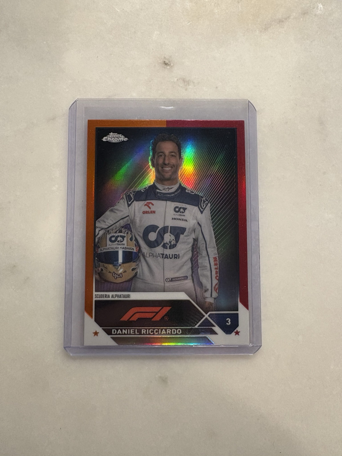 2023 Topps Chrome Formula 1 Daniel Ricciardo Orange Red Refractor #69