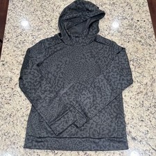 Under Armour Youth Large Hoodie Sweatshirt Black/Gray