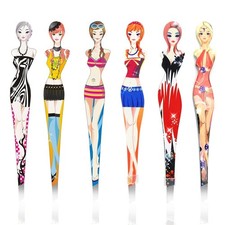 Professional Slant Tip Eyebrow Tweezers Set - 6 Pack Hair Removal Tool