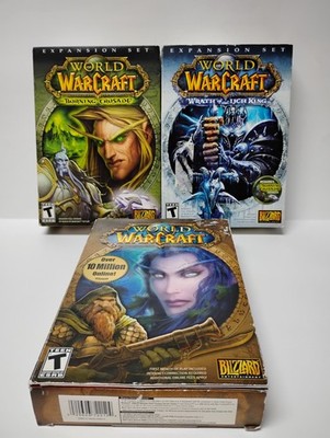 World of Warcraft Lot Original, Burning Crusade, Wrath Lich King  Windows PC