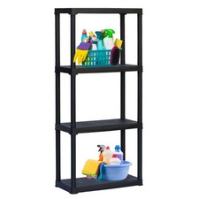 Steckregal Kunststoff Haushaltsregal Keller Lager Regal 4 Böden 60 x 30 x 133 cm
