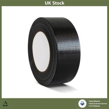 Waterproof Black Duct Tape 48mm x 45m - Strong Adhesive for Indoor/Outdoor Use 0.33 per metre