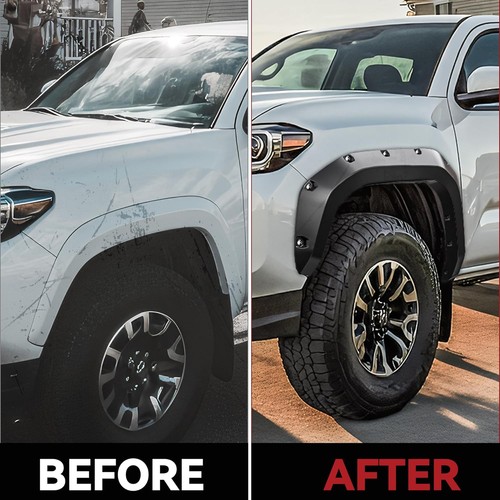 4pcs Pocket Fender Flares Pocket Style Bolt for 2024-2025 Toyota Tacoma Textured
