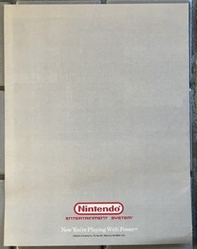 Vintage Nintendo NES 8.5 x 11&rdquo; Print Ad Poster Pamphlet Max Advantage Zapper