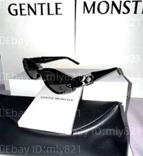 GentleMonster Sunglasses Vegax 01 Black Frame Gray Lenses